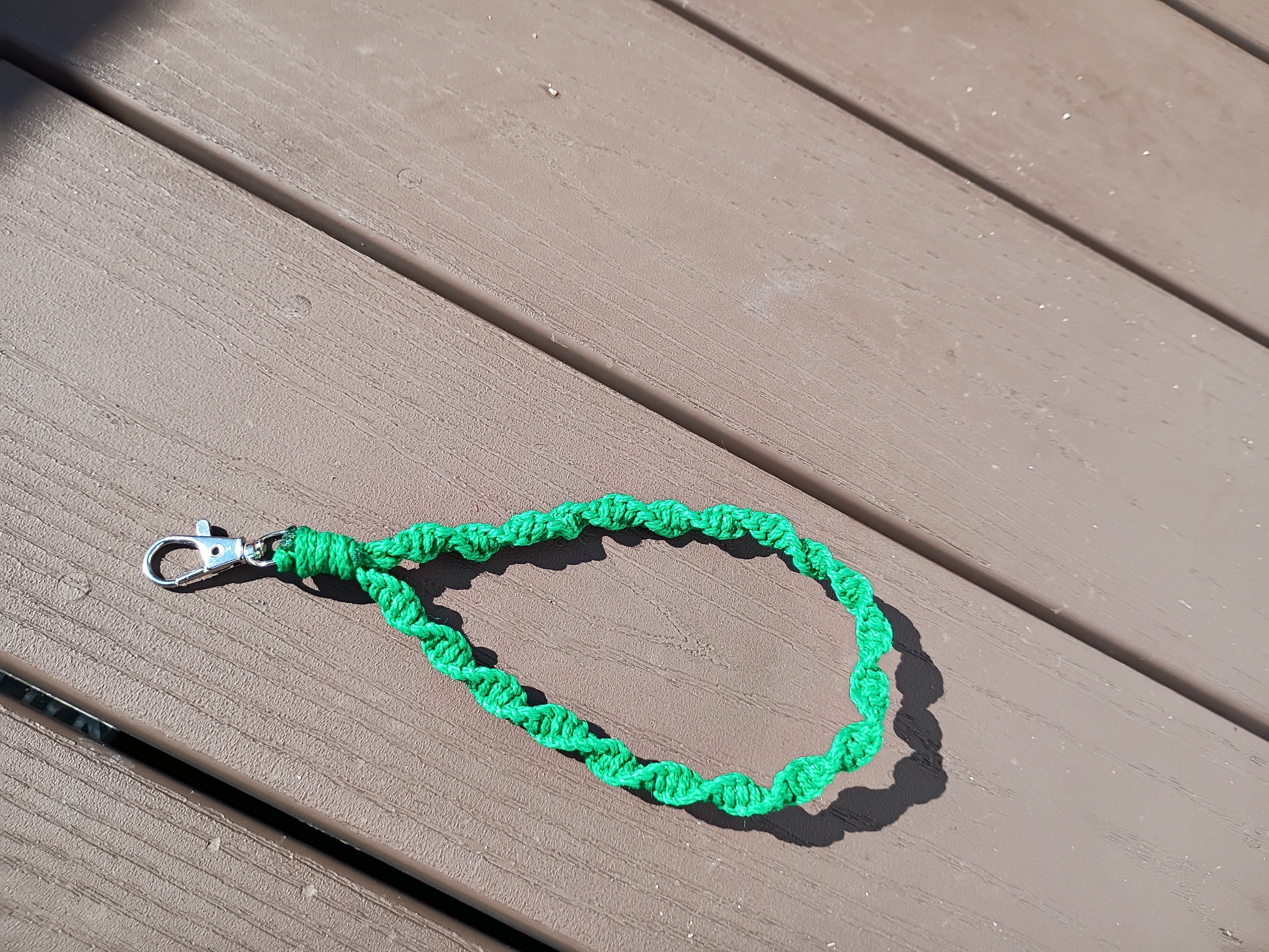 Spiral Macrame Wristlet