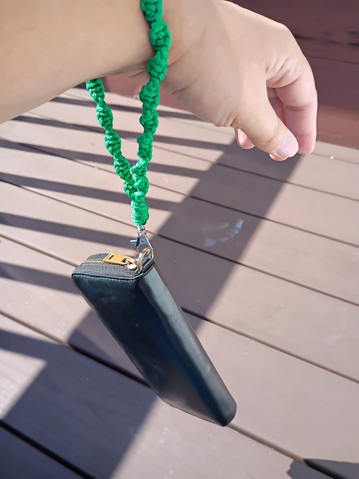 Spiral Macrame Wristlet